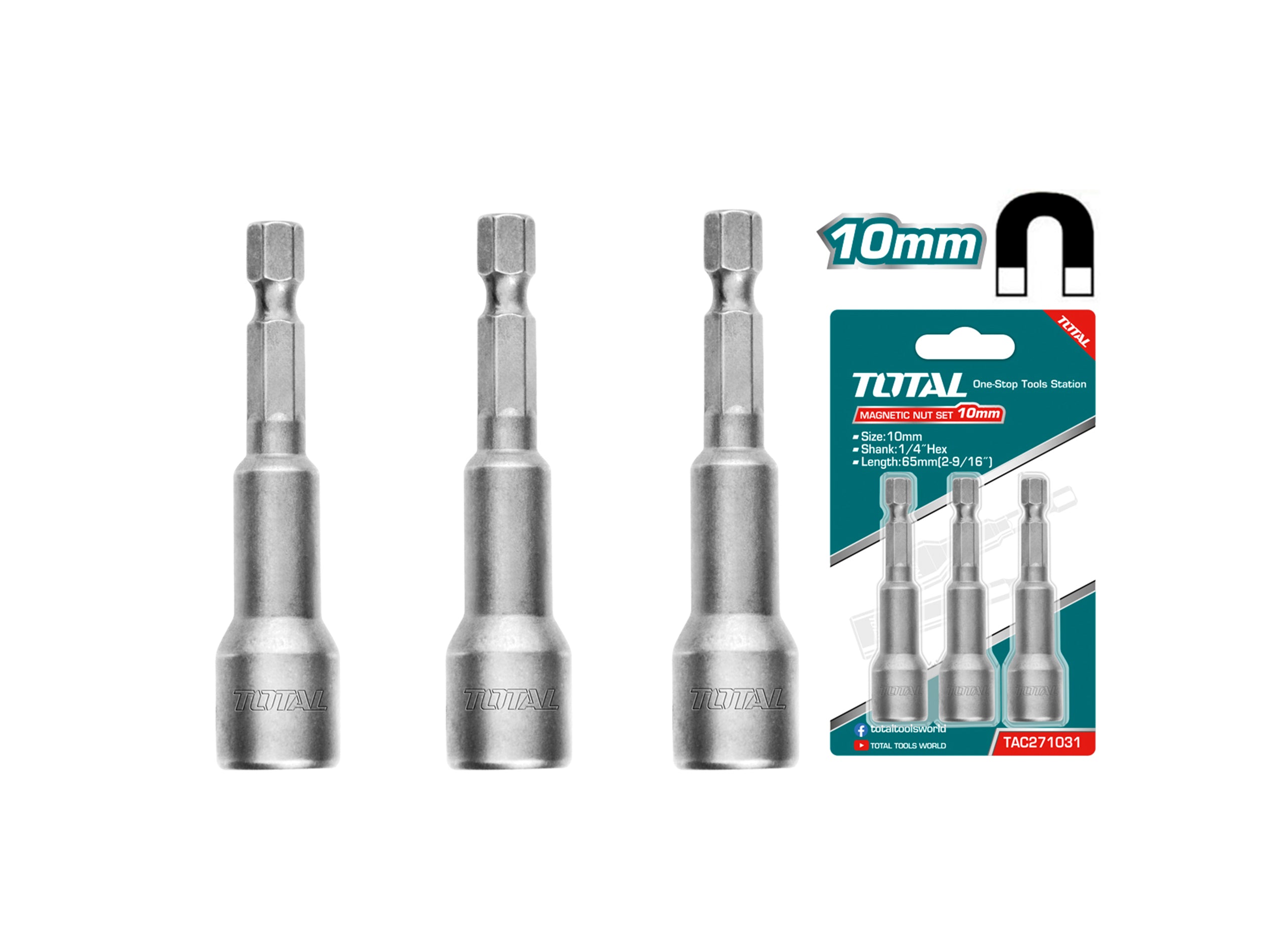 TOTAL TOOLS MAGNETIC NUT SET TAC271031