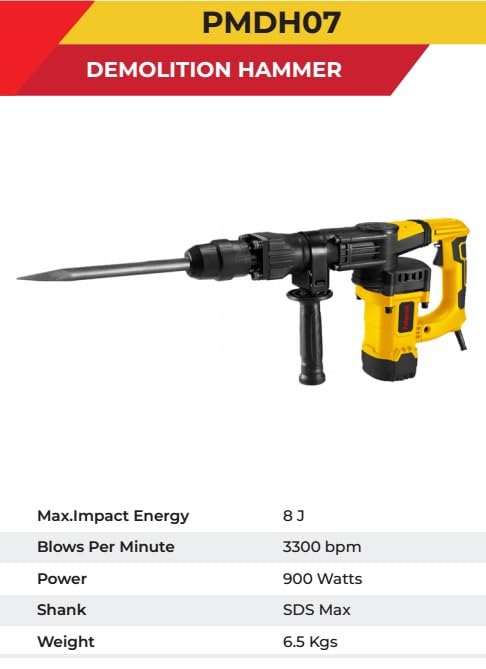 POLYMAK SDS MAX DEMOLITION HAMMER 5KG PMDH07