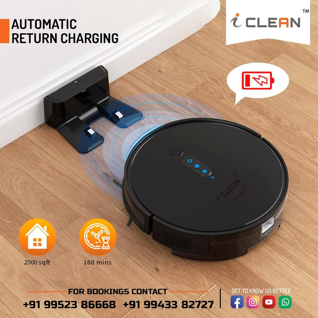 iClean ROBOTIC VACUUM CLEANER L100 PRO - BLACK