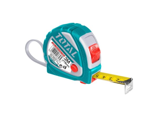 Total 3mx16mm Steel Measuring Tape 3 Stop Function- TMT126031