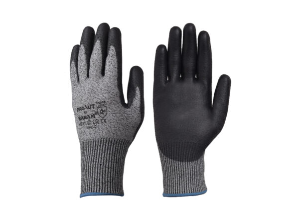 Karam ProKut High Abrasion and High Cut Resistance with Black PU Coating Glove, HS51