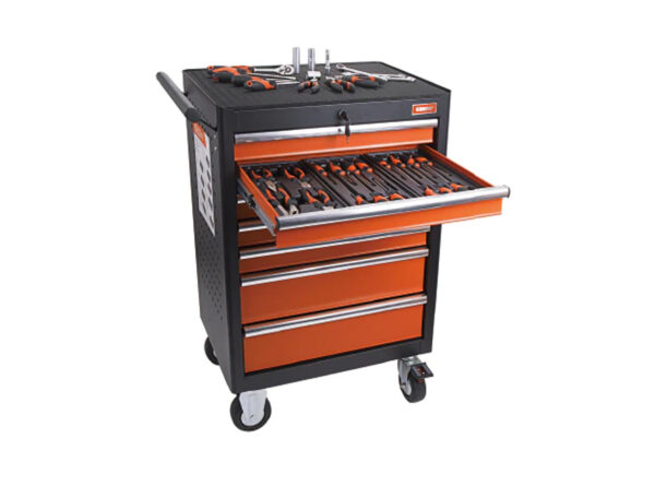 KENDO Mild Steel 113 pcs Tool Trolley with Tools 90322