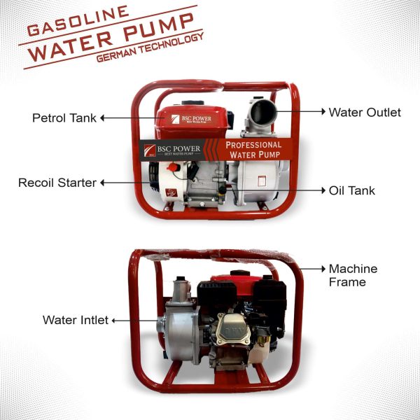 BSC Water Pump WP-30, 3 Inch Outlet With 7.5hp