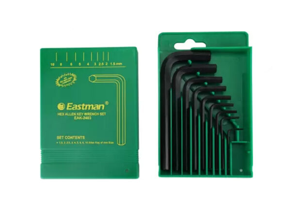 Eastman Hex Allen Keys Set 9Pcs -Short Pattern-crv