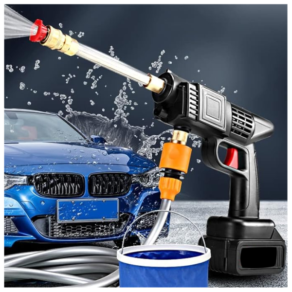 Car Washer Portable Cordless 48V High Pressure Washer |3 In 1 Nozzle Easy Use For Car Washer | Floor & Fence Cleaning | Gardening Super Multipurpose Machine With Hard Carry Case